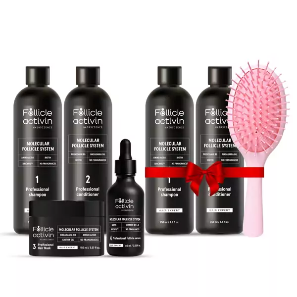 Pilnas Follicle Activin kursas: regeneruoja plaukų augimą ir apimtį (veikia kaip mezoterapija) + ANTRAS RINKINYS DOVANŲ Pilnas Follicle Activin kursas: regeneruoja plaukų augimą ir apimtį (veikia kaip mezoterapija) + ANTRAS RINKINYS DOVANŲ